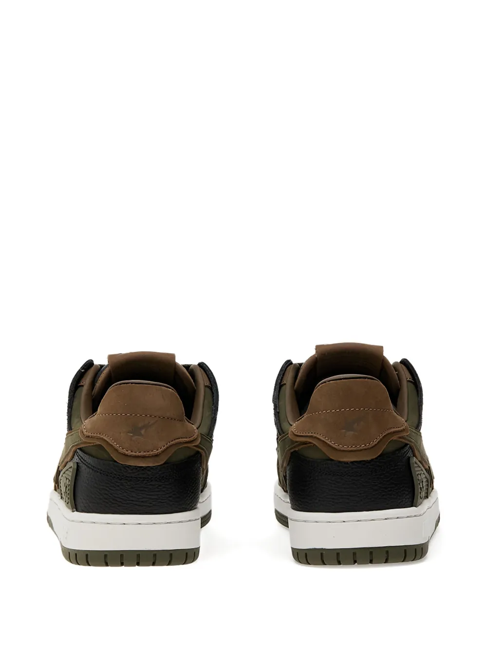 A BATHING APE Bape Sk8 Sta™ #6 star-patch leather sneakers Green