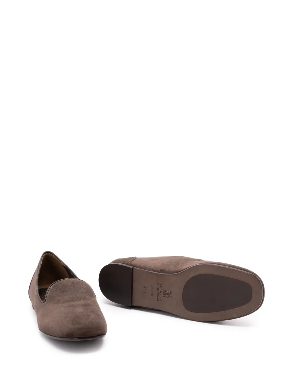 Brunello Cucinelli Suède loafers Bruin
