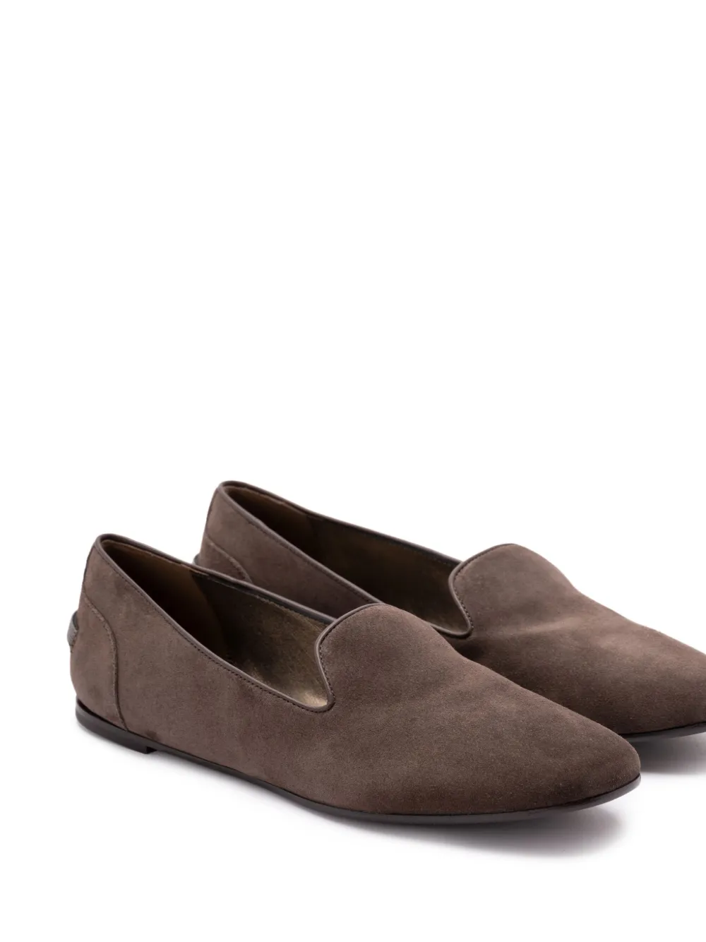 Brunello Cucinelli Suède loafers Bruin