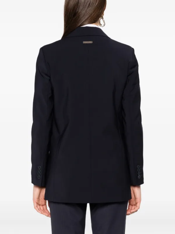 Peserico double-breasted Blazer | ブルー | FARFETCH JP