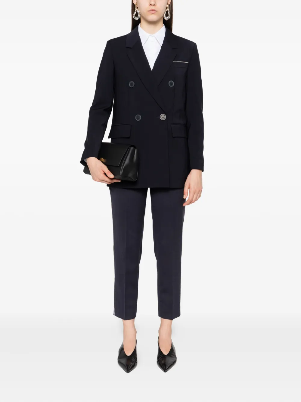 Peserico Blazer met dubbele rij knopen Blauw