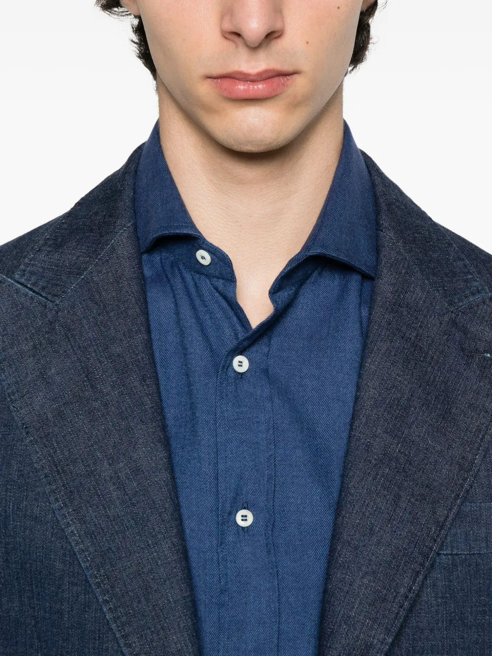 Brunello Cucinelli Button-down overhemd Blauw