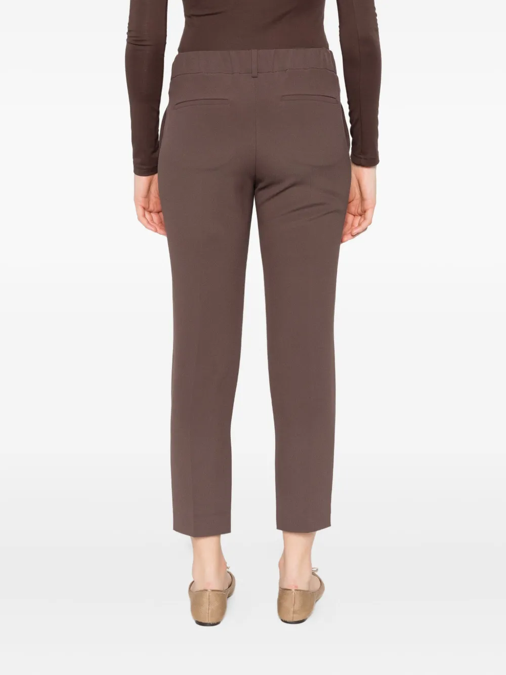 Brunello Cucinelli Broek met geplooid detail Bruin
