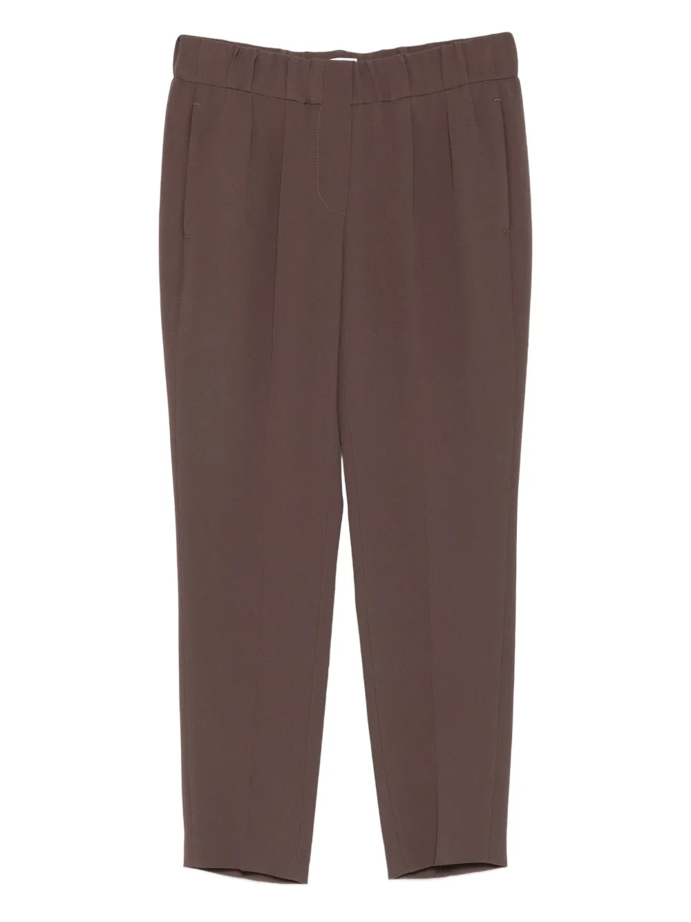 Brunello Cucinelli Broek met geplooid detail Bruin