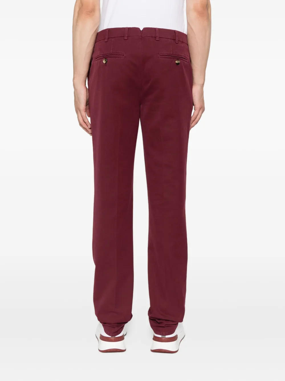 Brunello Cucinelli Katoenen chino Rood