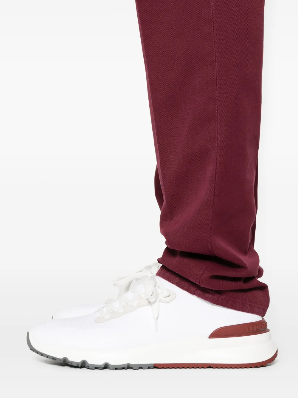 Brunello Cucinelli Katoenen chino Rood