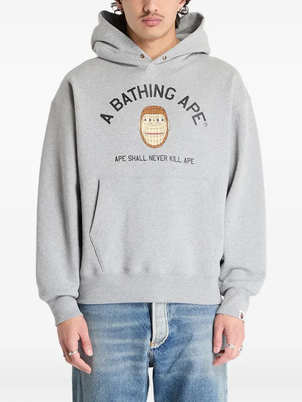 A BATHING APE® Polygon Ape パーカー | グレー | FARFETCH JP