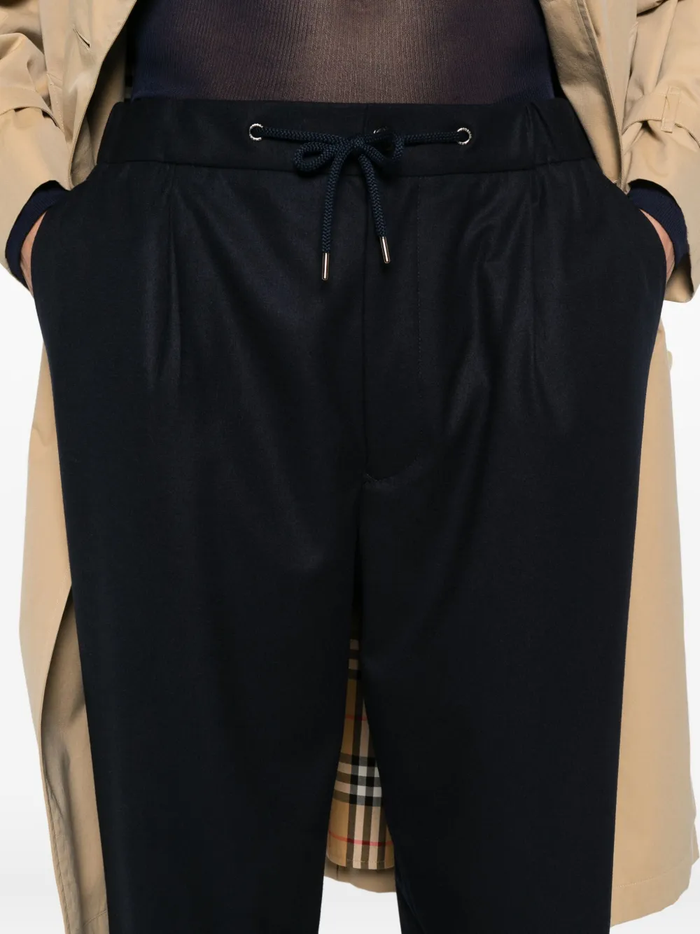 Giorgio Armani Broek met trekkoord Blauw