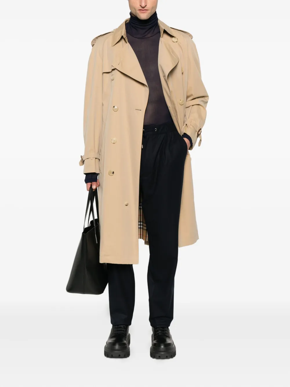 Giorgio Armani Broek met trekkoord Blauw
