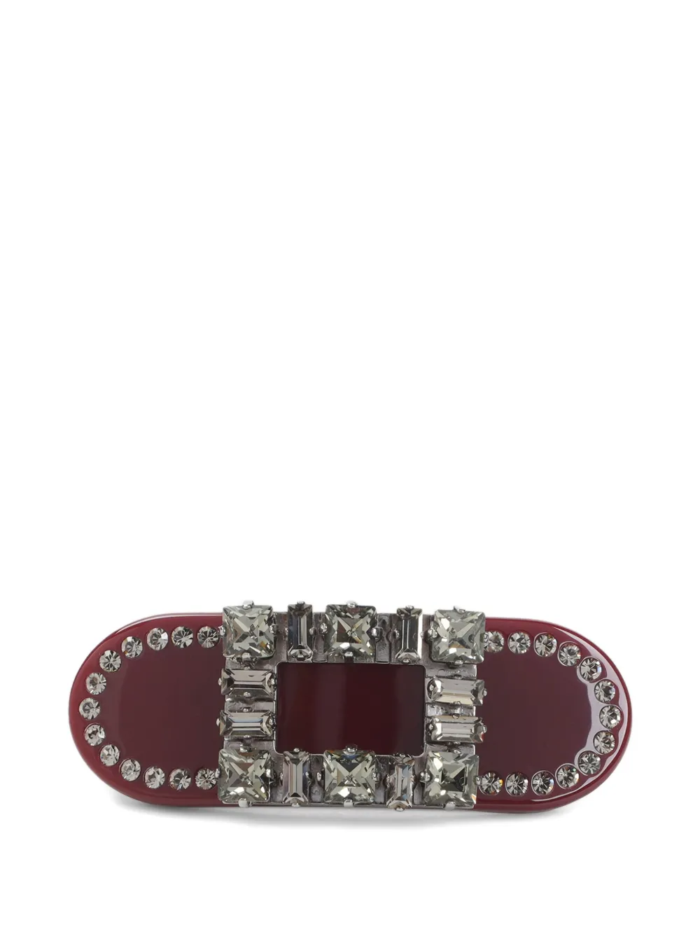 Roger Vivier Très Vivier crystal-embellished hair clip | Red | Image 1