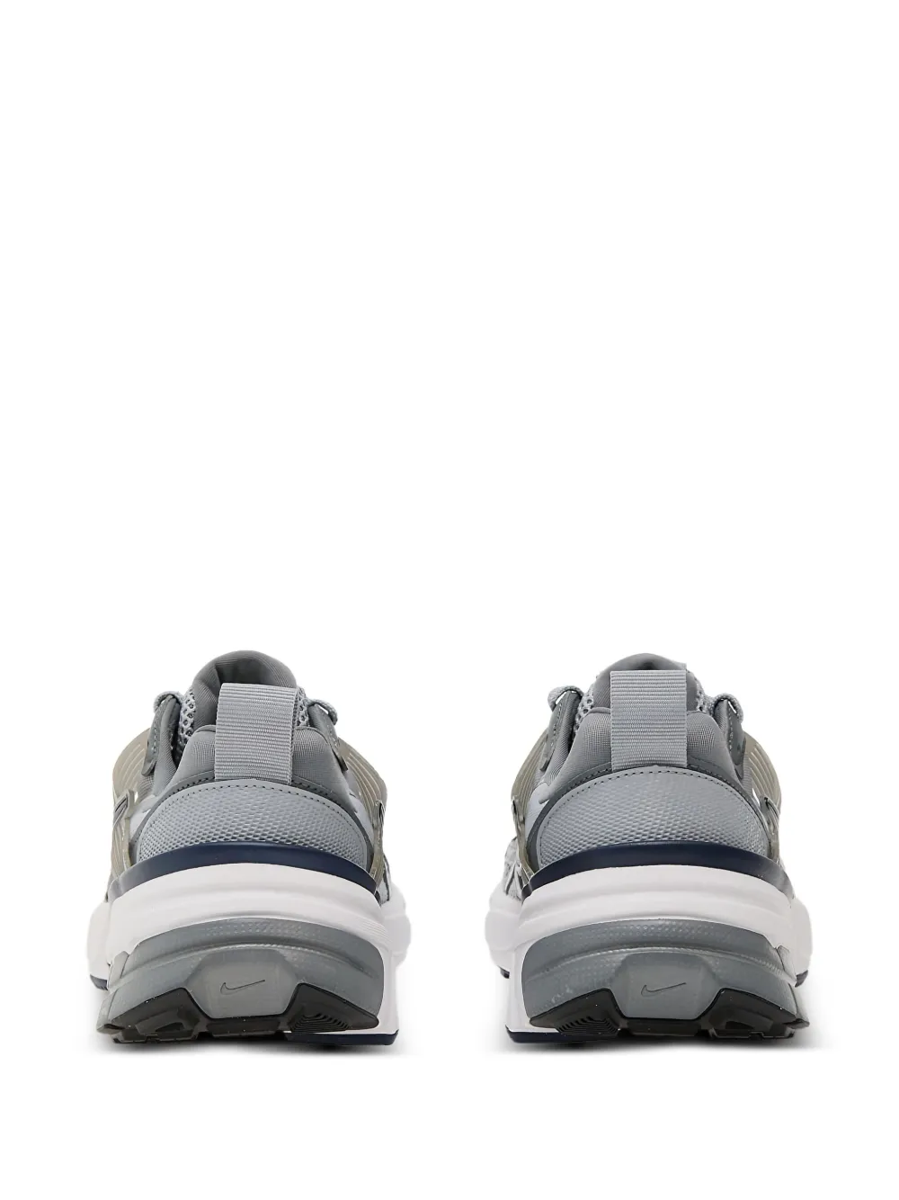 Nike V2K Run metallic mesh low-top sneakers Grey