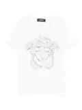 Versace Kids medusa-head sequin-embellished t-shirt - White