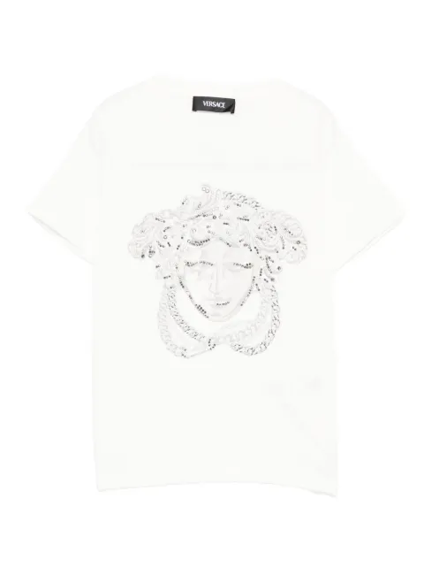 Versace Kids camiseta Medusa Head con lentejuelas