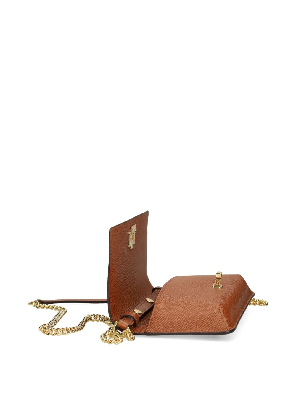 Lauren Ralph Lauren Crossbodytas met logoplakkaat Bruin
