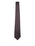 Canali geometric-pattern tie - Brown