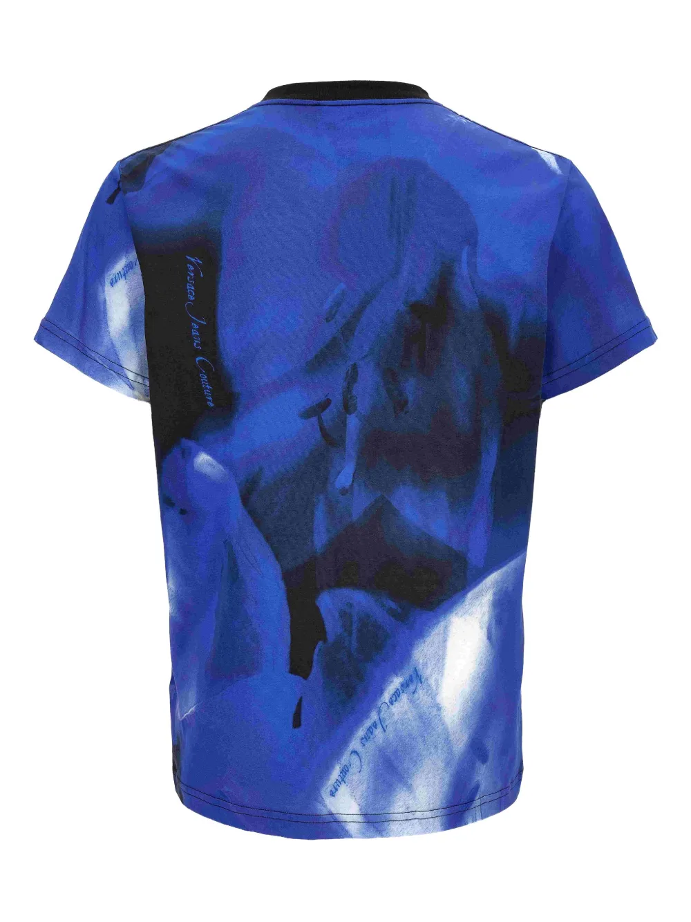Versace Jeans Couture T-shirt met abstracte print - Blauw