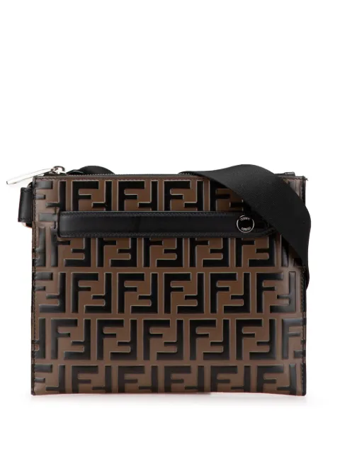 Fendi Pre-Owned 2010-2025 FF 1974 Embossed Leather crossbody bag