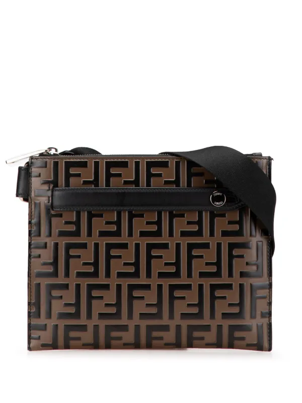 Fendi Pre-Owned 2010-2025 FF 1974 エンボスレザー ショルダー Fendi Pre-Owned 2010-2025 FF 1974 エンボスレザー ショルダー