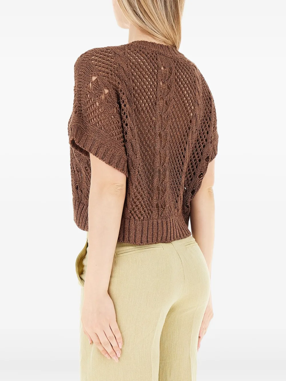  Vicolo V-neck Sweater - Brown 