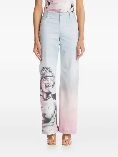 Maisie Wilen print ombré trousers