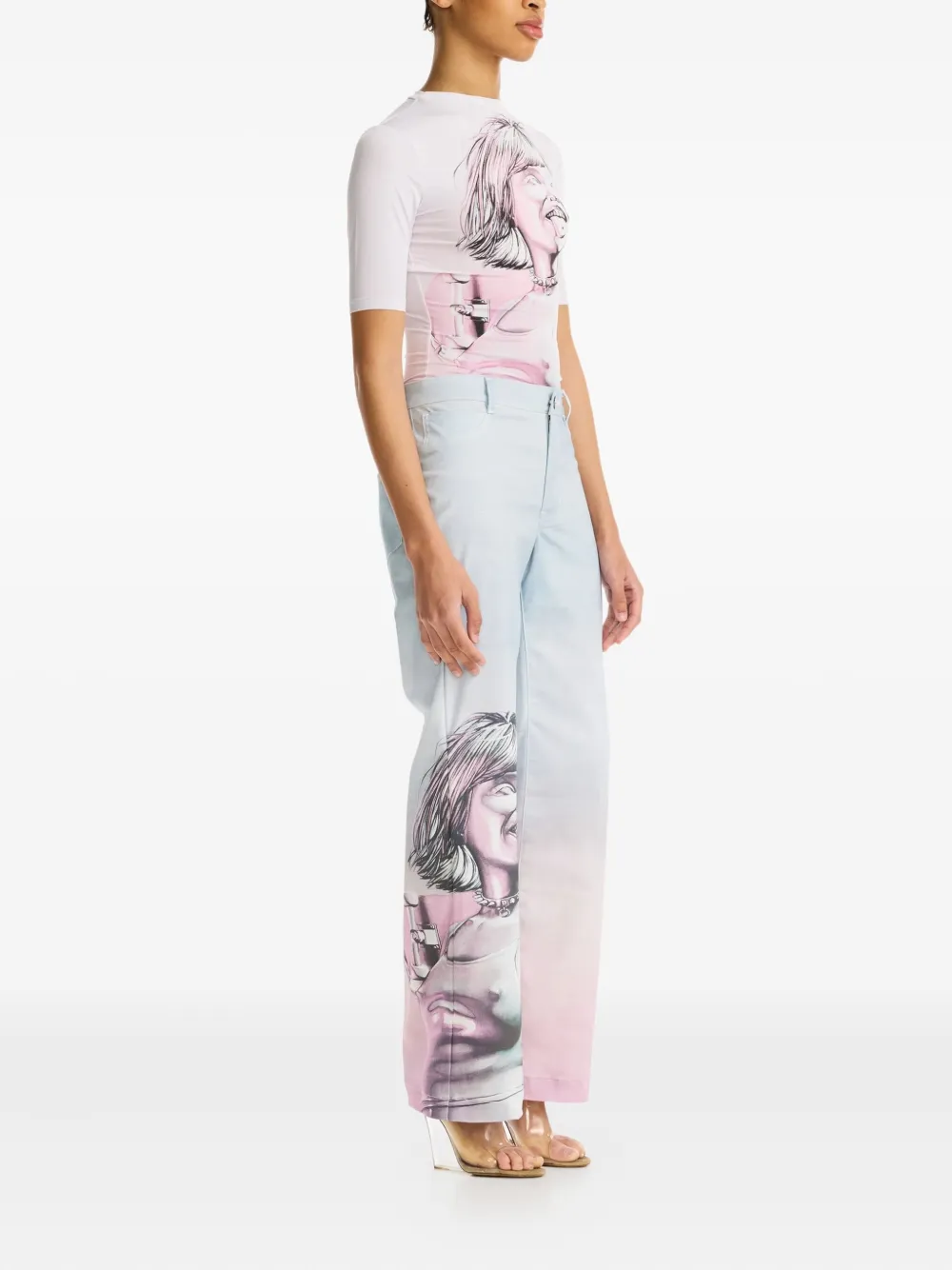 Maisie Wilen Broek met ombré-print Blauw