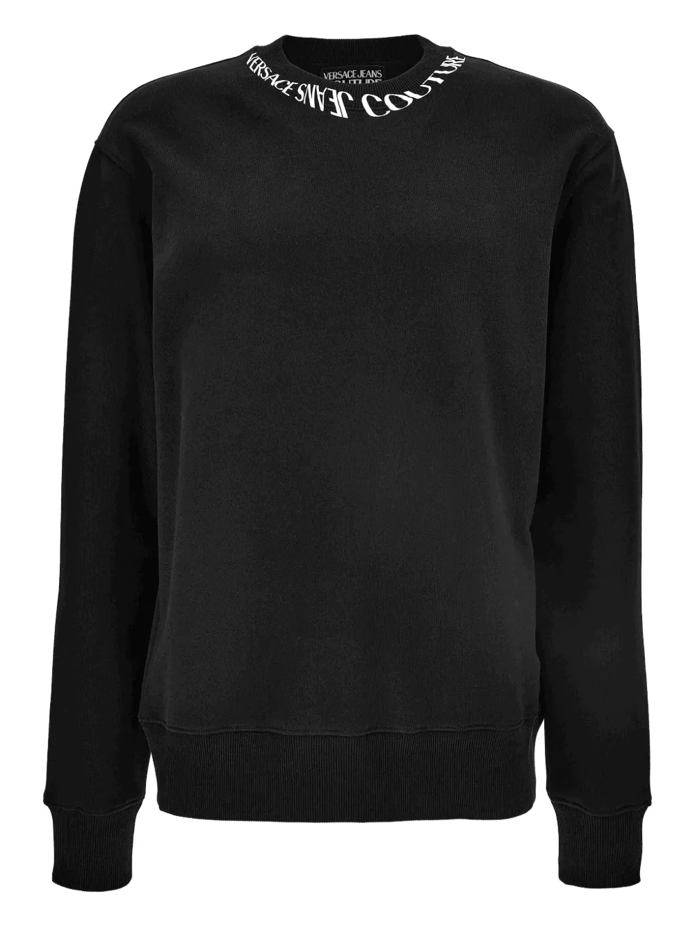 Versace Jeans Couture embroidered crew-neck sweatshirt | Black | Image 1
