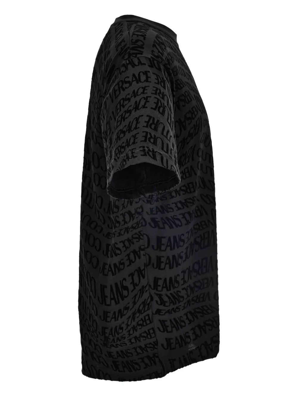 Versace Jeans Couture T-shirt met logoprint Zwart
