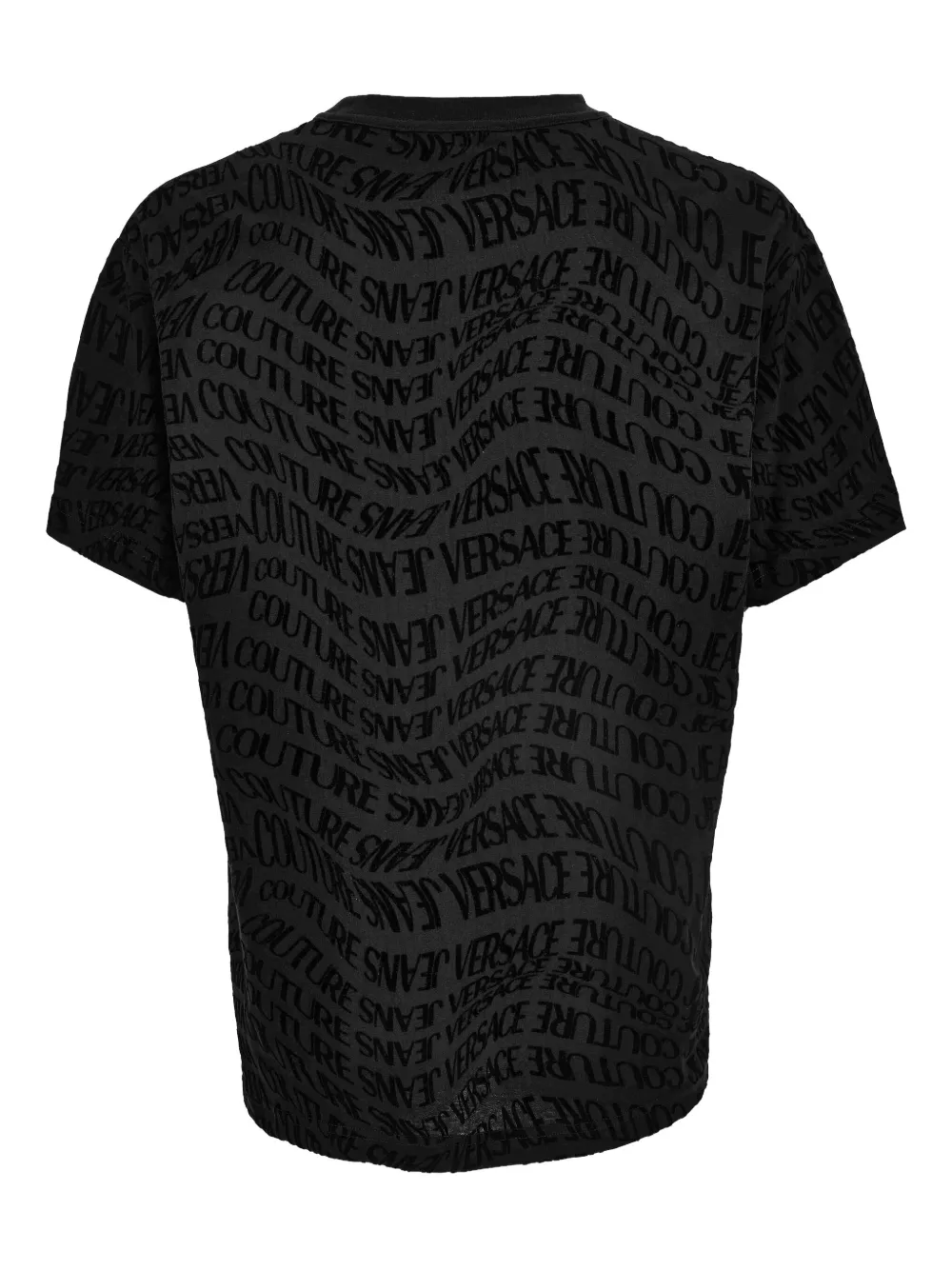 Versace Jeans Couture T-shirt met logoprint Zwart