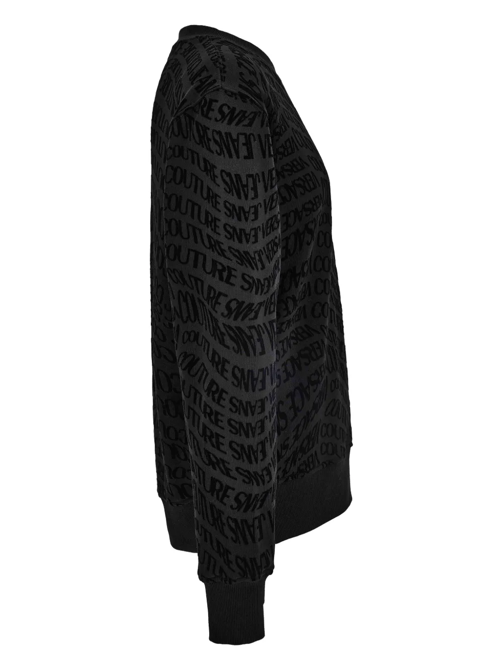 Versace Jeans Couture Sweater met logoprint Zwart