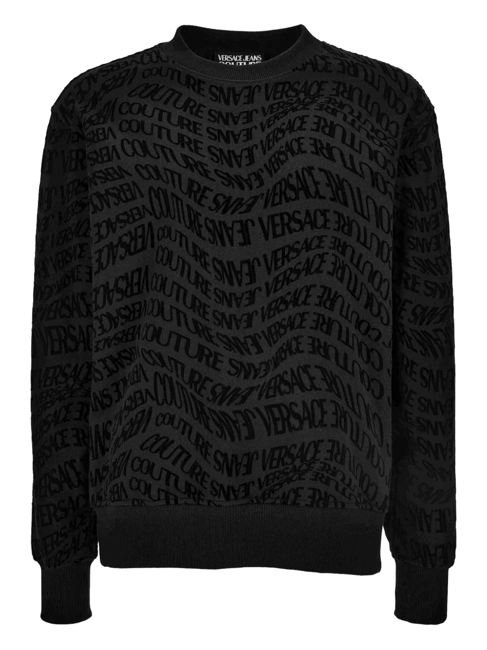 Versace Jeans Couture logo-print sweatshirt | Black | Image 1