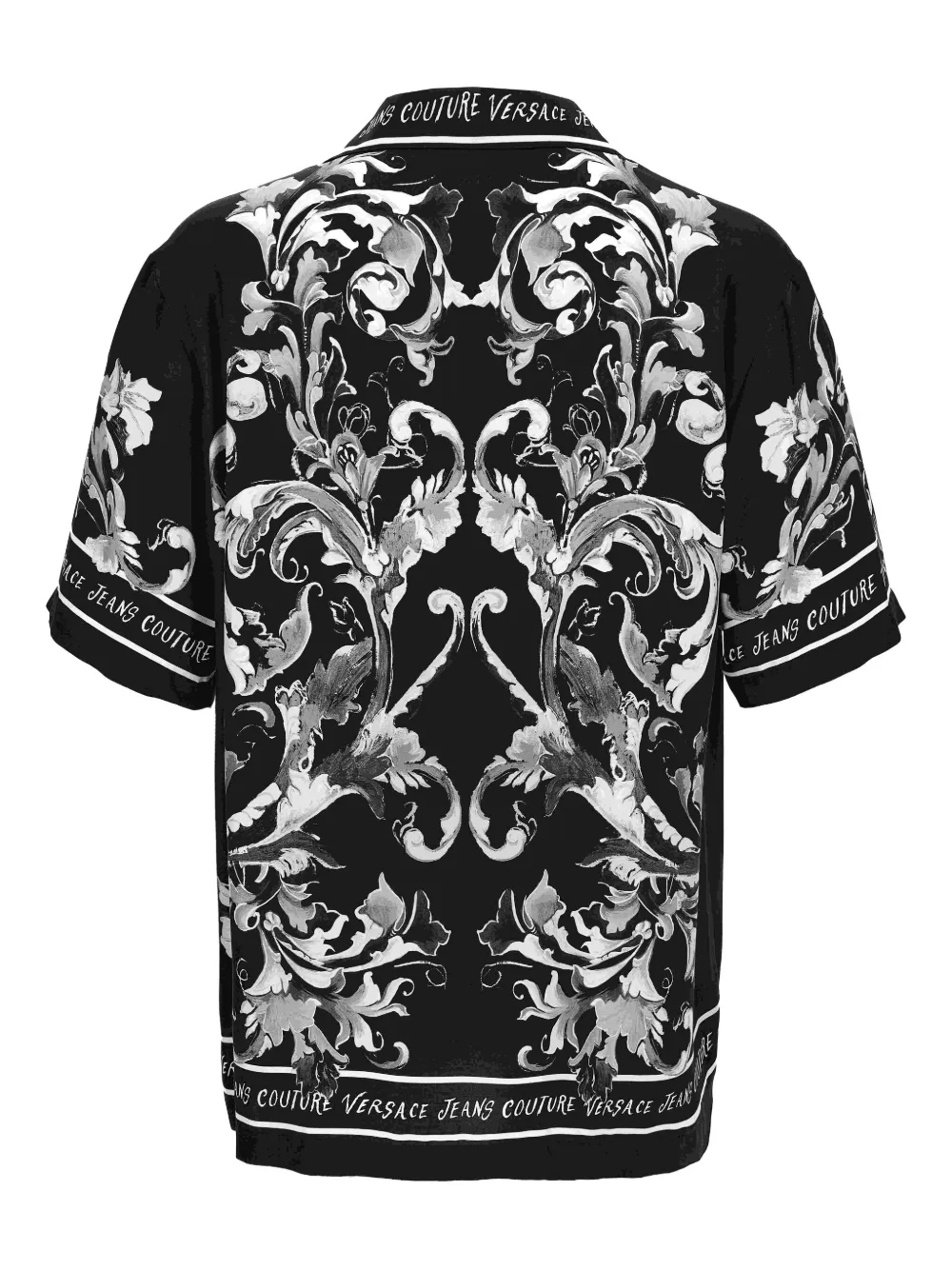 Versace Jeans Couture Overhemd met barokprint - Zwart