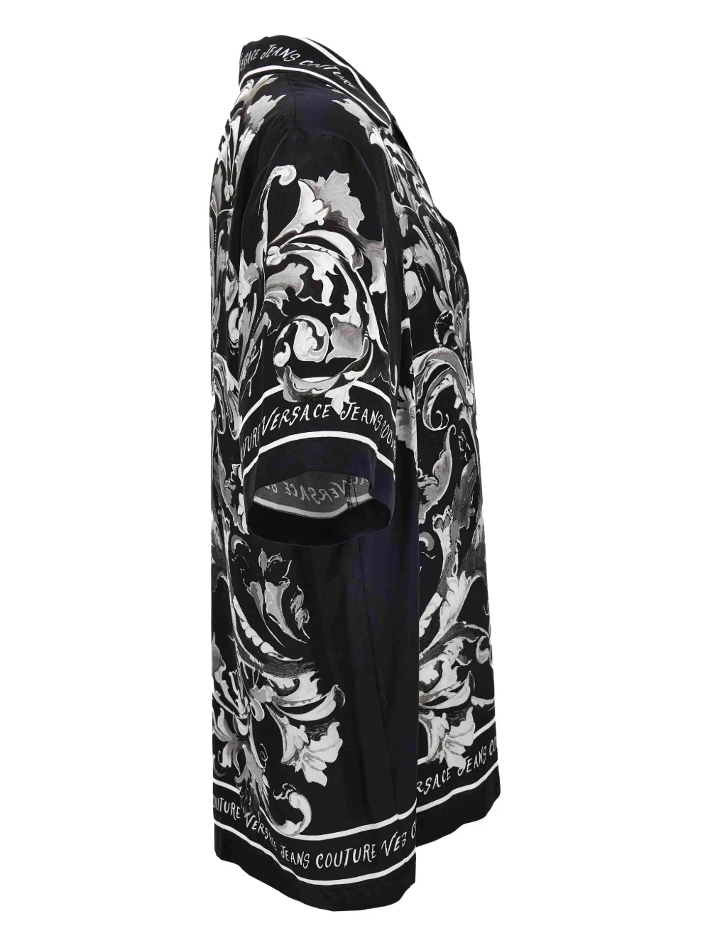 Versace Jeans Couture Overhemd met barokprint Zwart