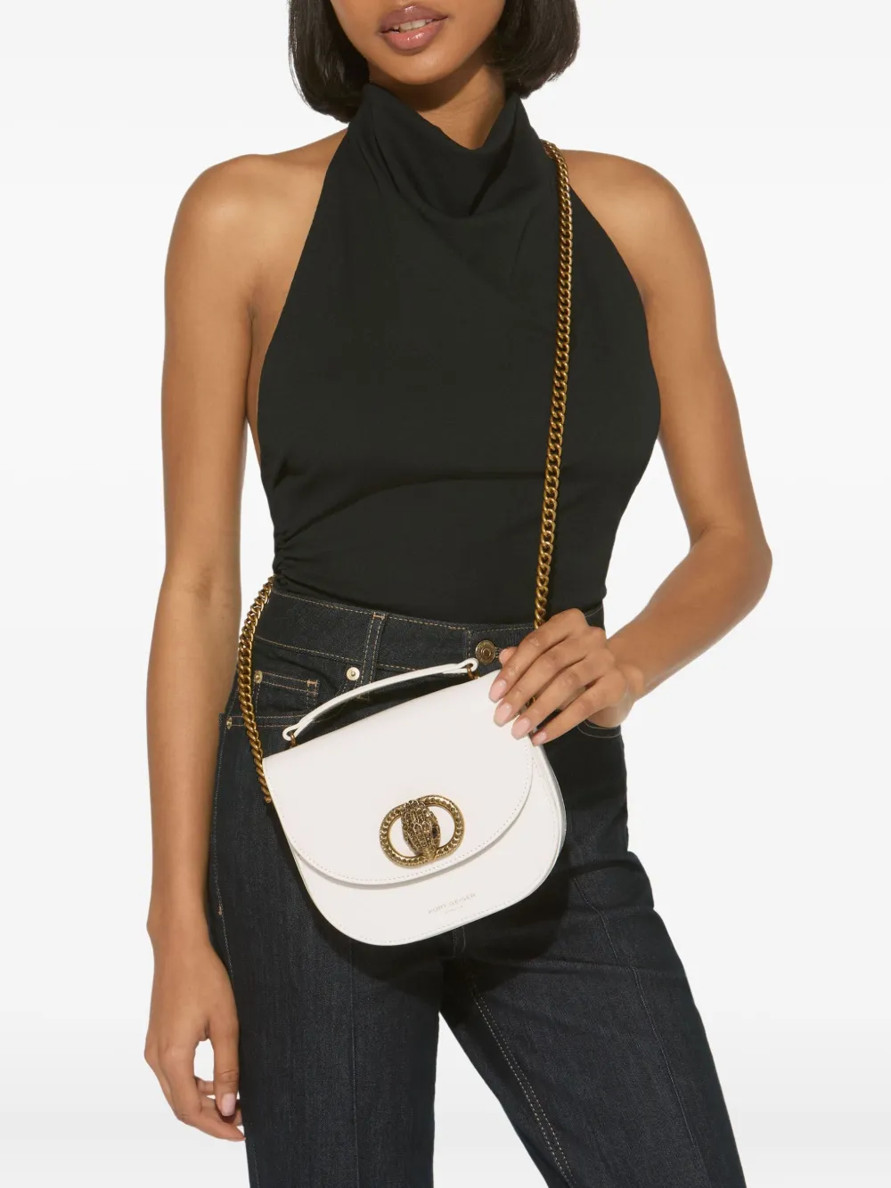 Kurt Geiger London mini Chelsea crystal-embellished crossbody bag | Mini Bags | Image 2
