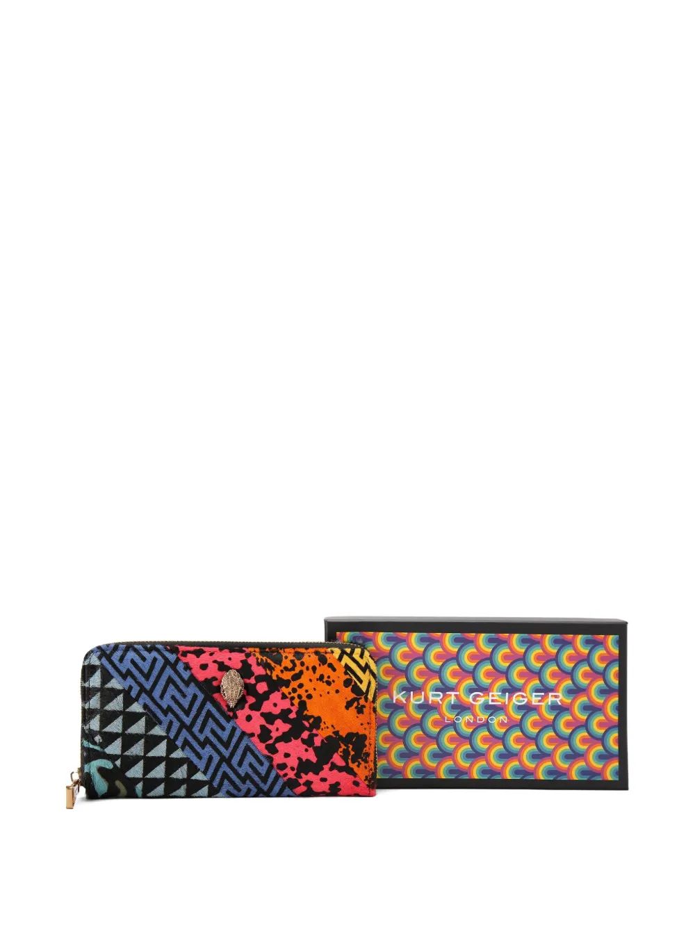 Kurt Geiger London Kensington portemonnee met rits Blauw