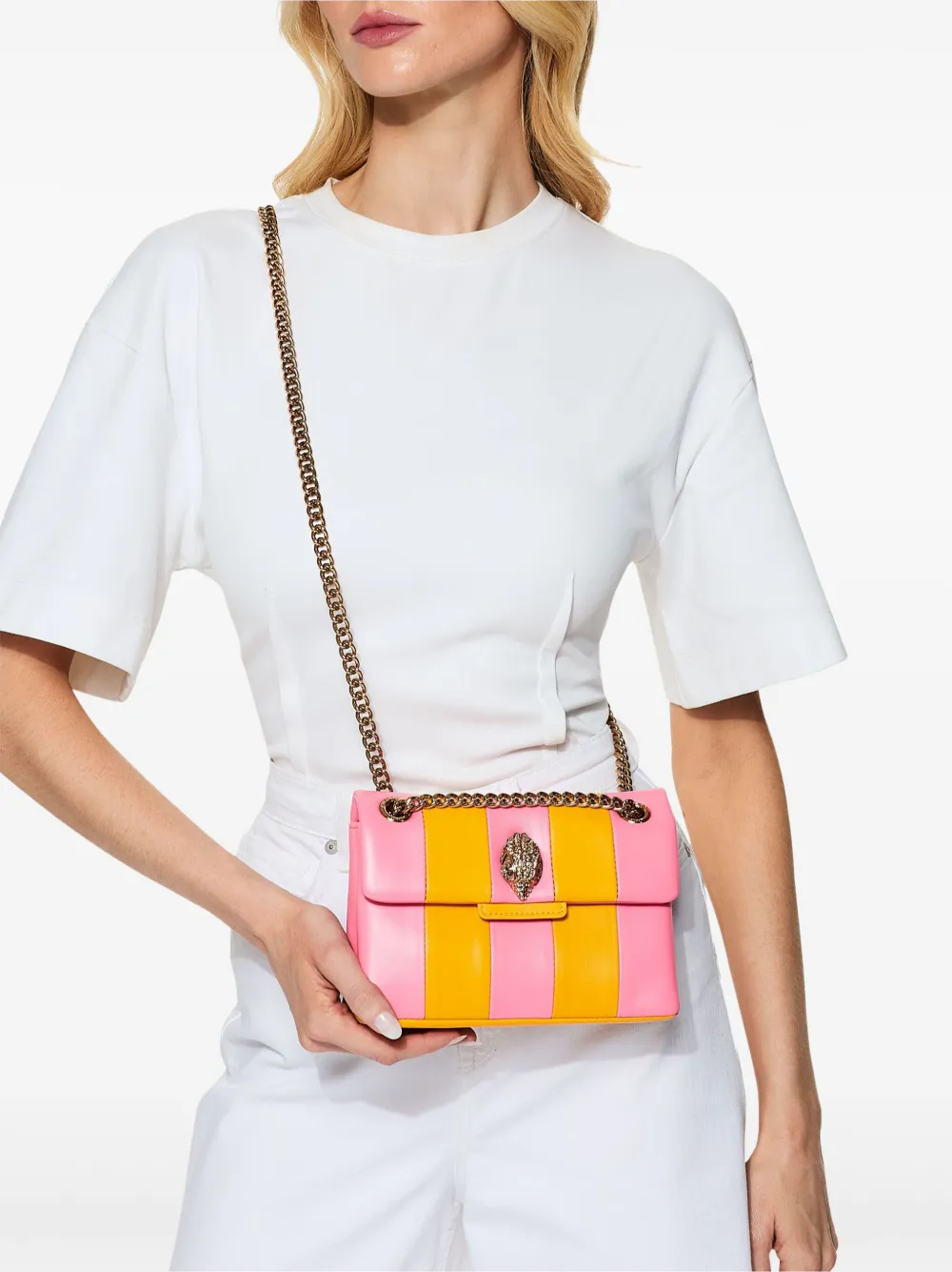 Kurt Geiger London mini Kensington striped crossbody bag | Mini Bags | Image 2