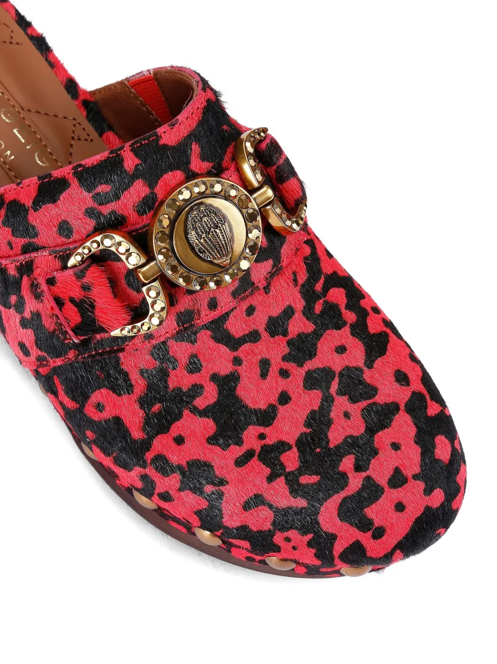 Kurt Geiger London 35 mm Mansion muiltjes met adelaar-bedel Rood