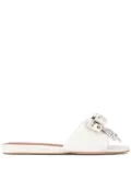 Kurt Geiger London Kensington crystal-bow sandals - White