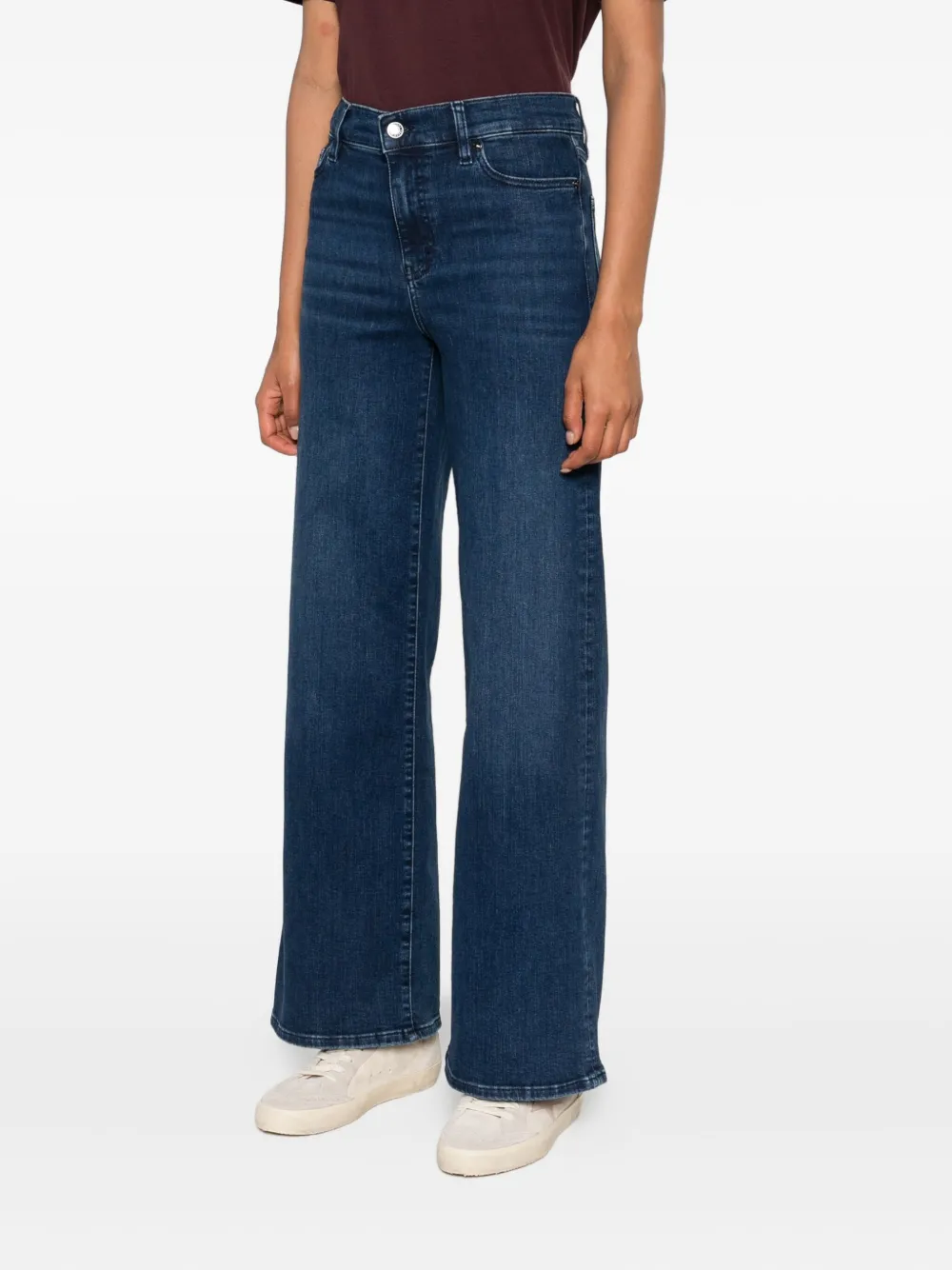 FRAME Jeans met vijf zakken Blauw