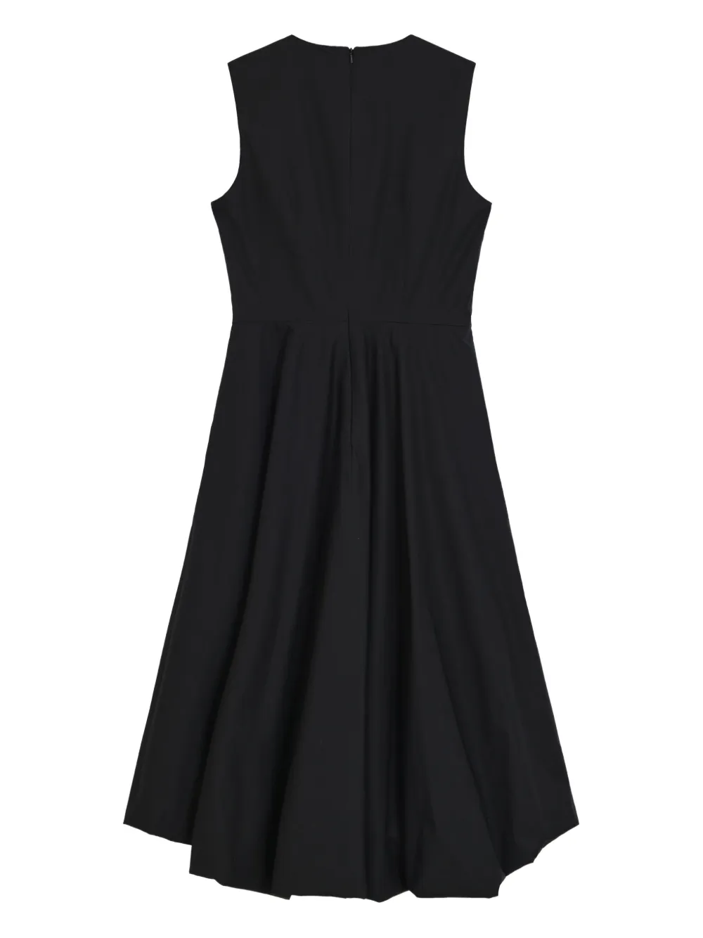 Moschino asymmetric midi dress - Zwart