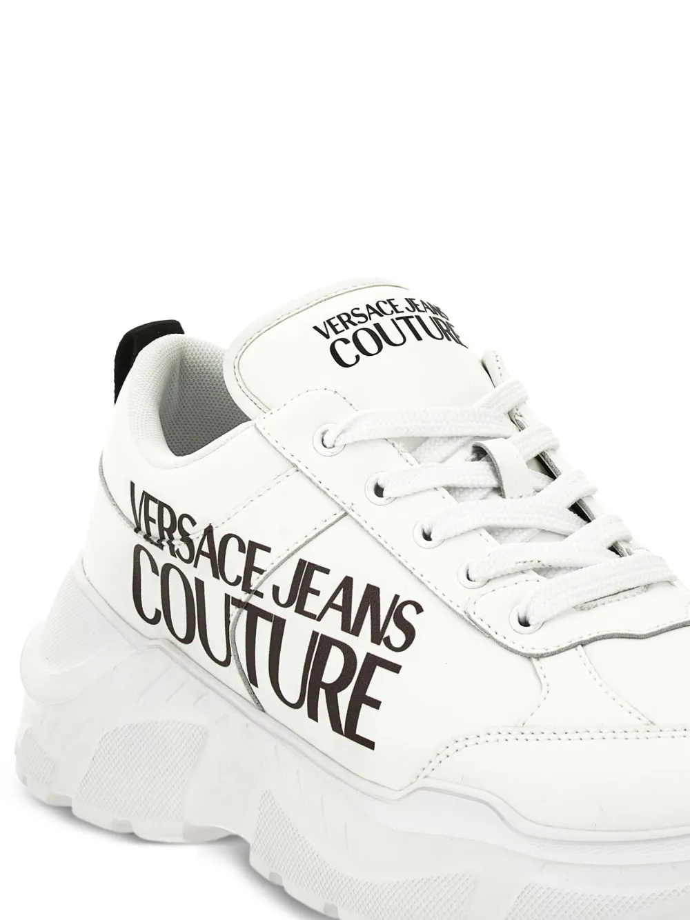 Versace Jeans Couture Logo-print Chunky Sneakers In White
