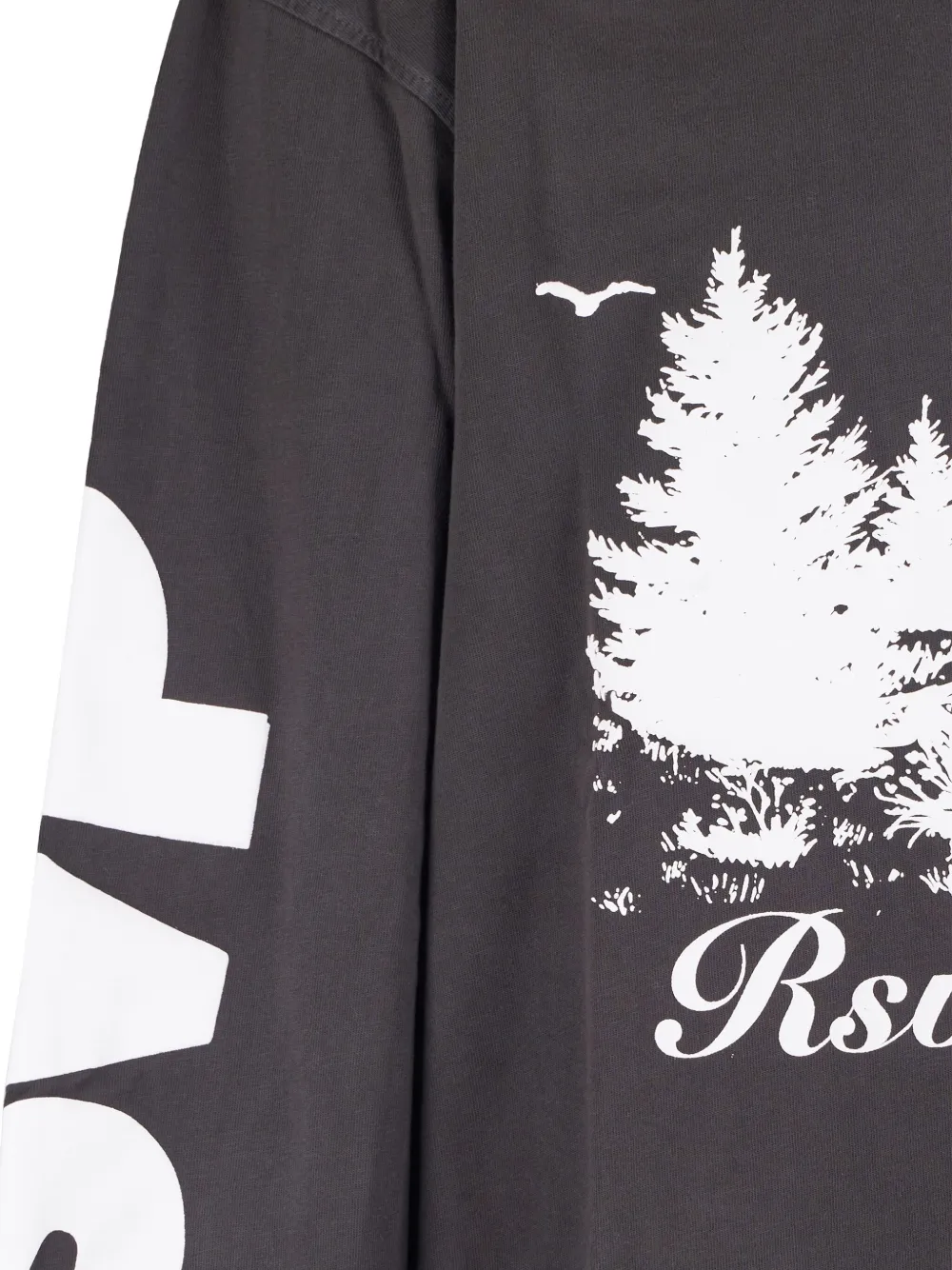 AGOLDE Sweater met lange mouwen en grafische print Zwart