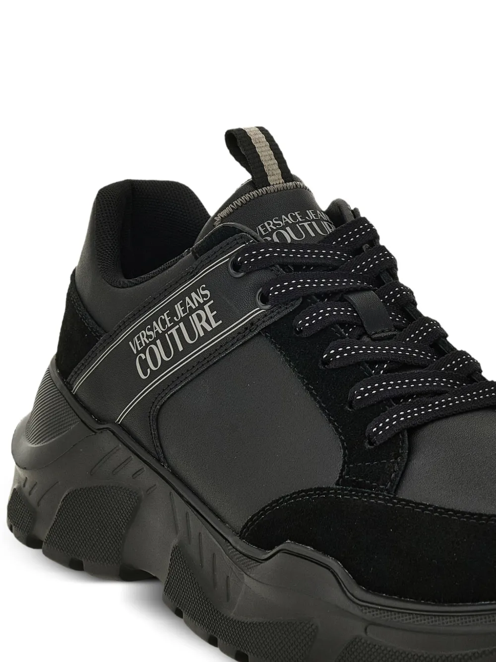 Versace Jeans Couture logo-patch chunky sneakers Black