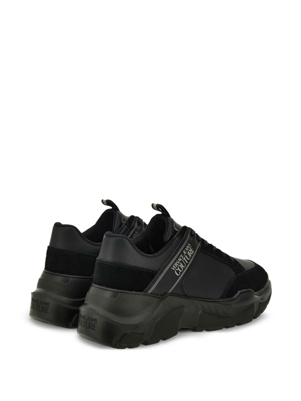 Versace Jeans Couture logo-patch chunky sneakers Black
