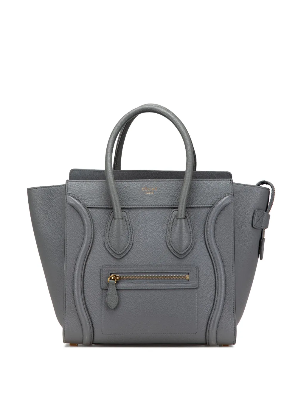 Céline Pre-Owned 2017 Micro Calfskin Luggage Tote handbag | Grey | Image 1