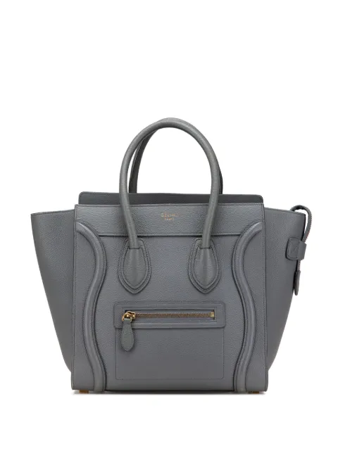 Céline Pre-Owned 2017 Micro Calfskin Luggage Tote handbag