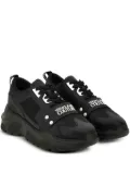 Versace Jeans Couture logo-plaque mesh sneakers - Black