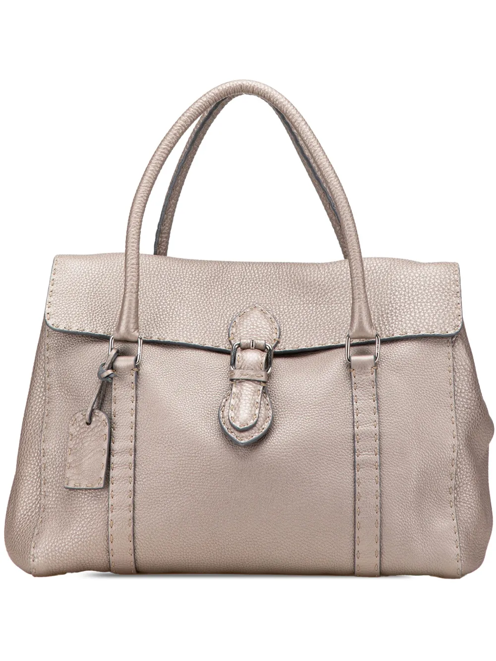 Fendi Pre-Owned 2000-2010 Leather Selleria Linda handbag | Brown | Image 1