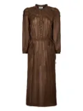 MARANT ÉTOILE ruffled button-front maxi dress - Brown