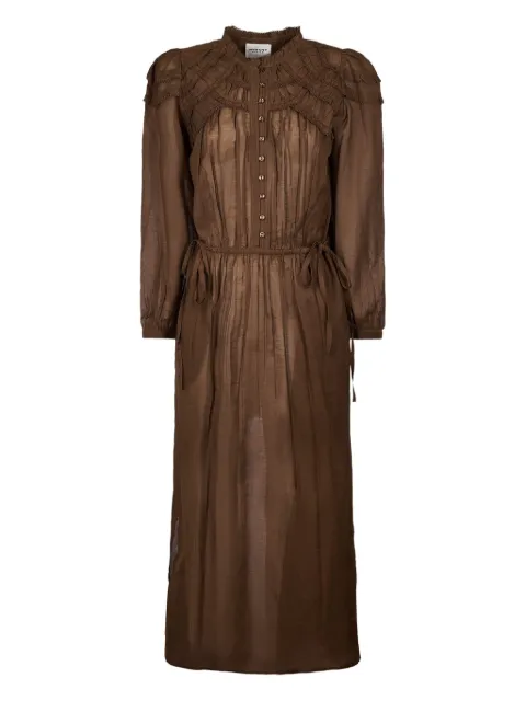MARANT ÉTOILE ruffled button-front maxi dress