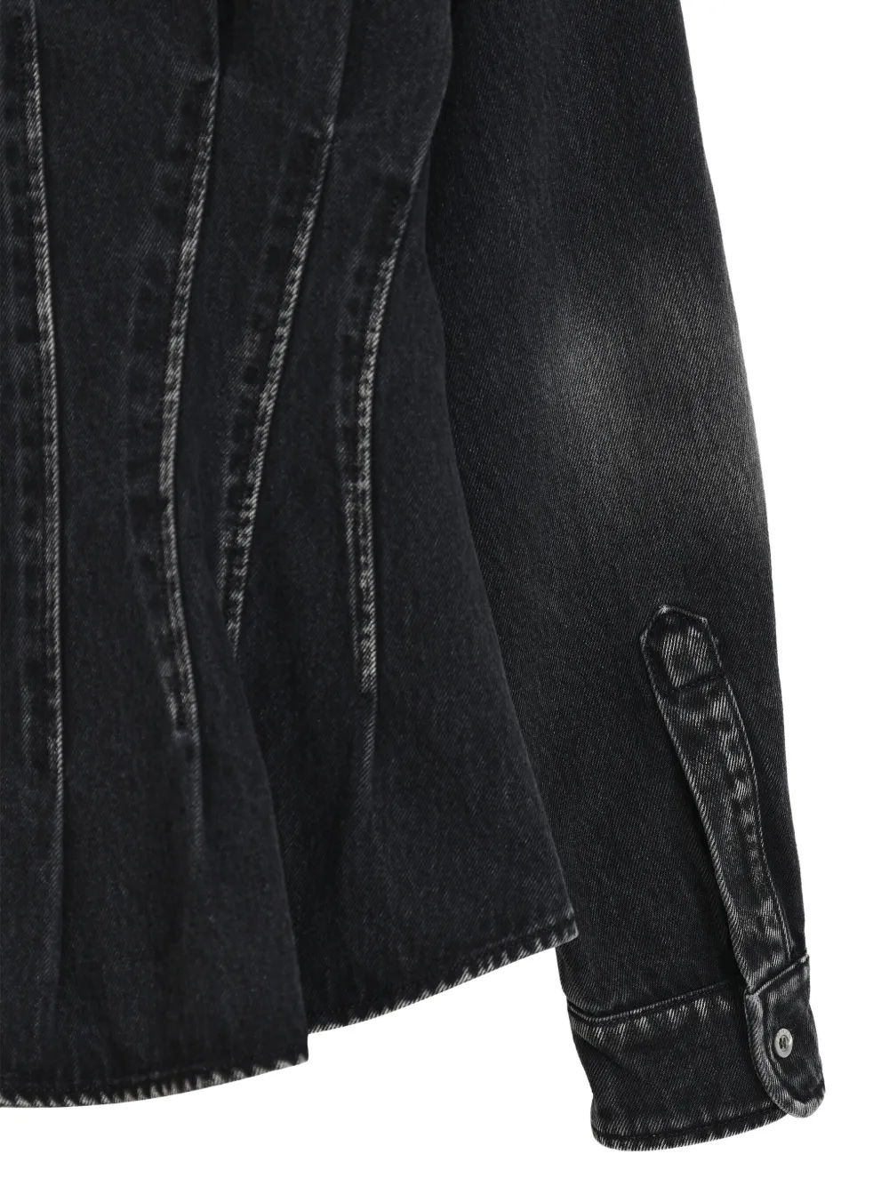 Moschino Blouse met verborgen sluiting Zwart